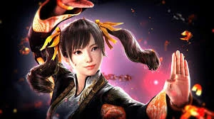 Tekken gameplay on AetherSX2 PS2 Emulator - Ling Xiaoyu fighting pose.